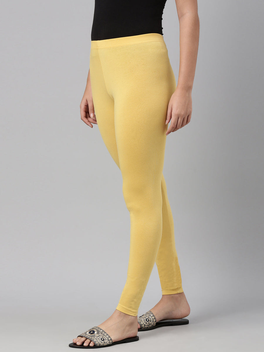 Women's Ankle-Length Leggings - Yellow – Jetlycot