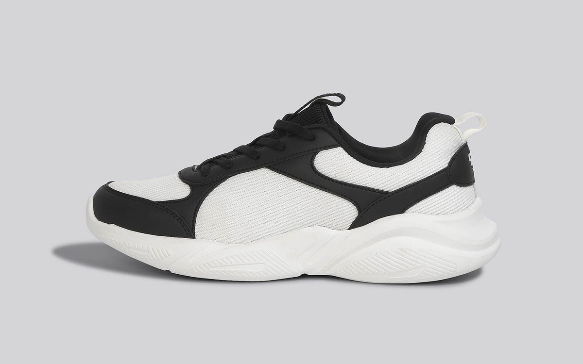 Neeman Black Funky Trainers Neeman's The Sneakpops Casual White