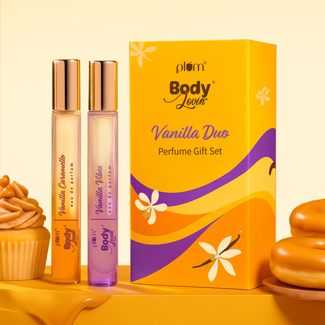 Set of 2 Vanilla Duo Long Lasting Perfume Gift Set by Plum BodyLovin'