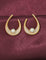 Designer Crescent Pearl Sparkle Stud Earrings