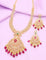 Designer Gold Polish Zirocon Necklace Set