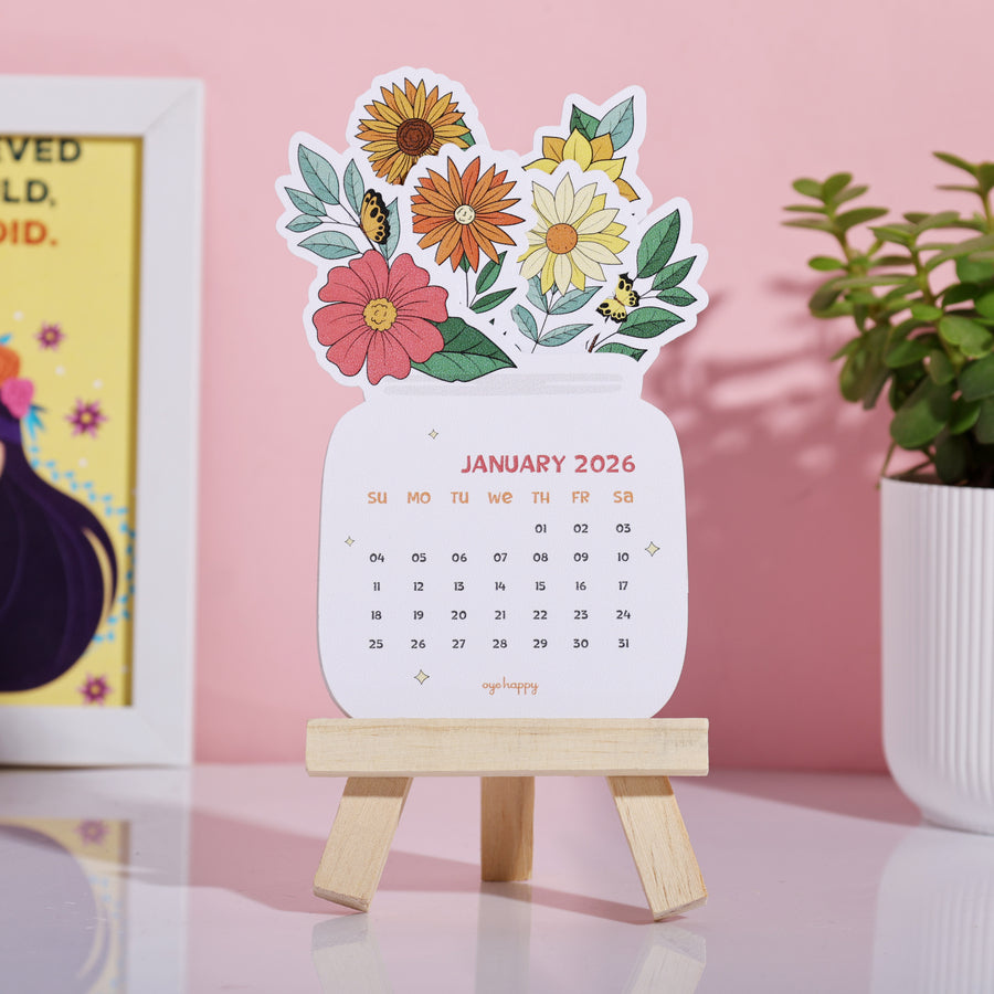 Flower Bouquet Calendar - Set of 5