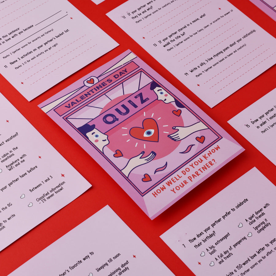 Couples Quiz Card