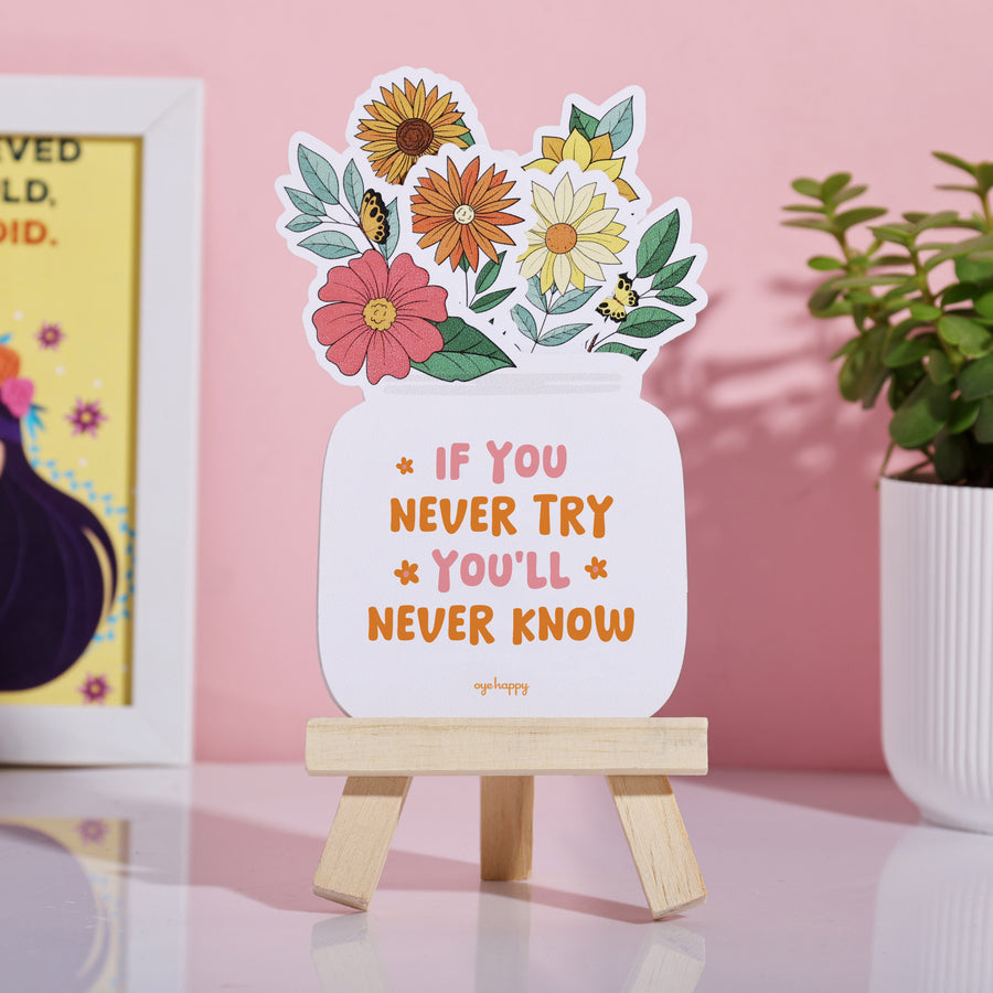 Positive Vibes Easel