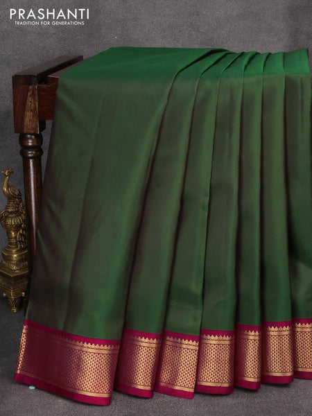 Buy Maroon Plain Work Barfi Silk Saree Online