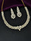 Designer Gold Polish Zirconia Necklace Set
