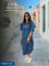 Indigo Stripes Dabu Kaftan Cotton Shirt Dress