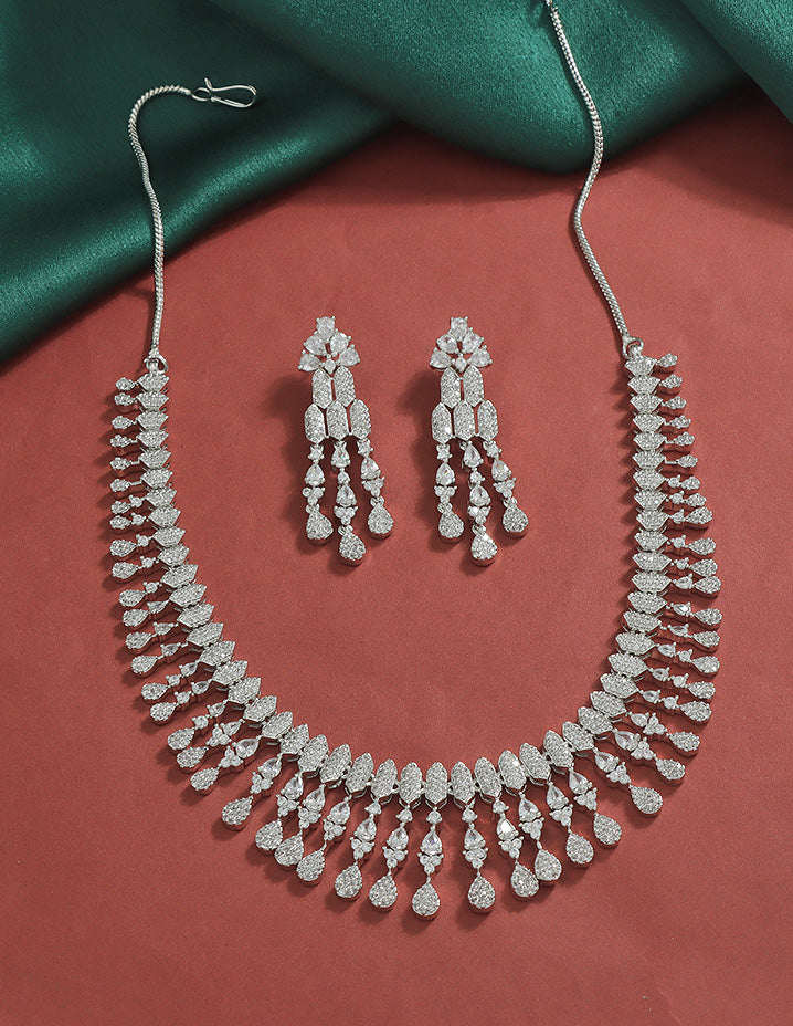 Designer Zirconia Elegance Necklace Set
