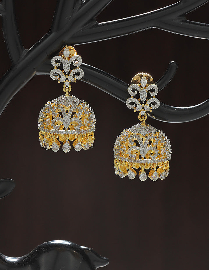 Designer Zirconia Royal Radiance Jhumka