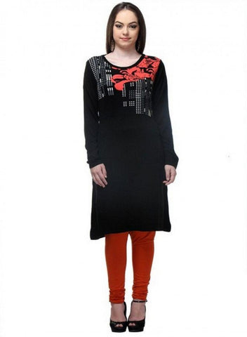 Black Full Sleeve kurta