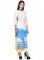 White Printed 3/4 Sleeve kurta