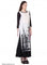 White Printed 3/4 Sleeve kurta