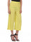 Yellow Cropped Pants