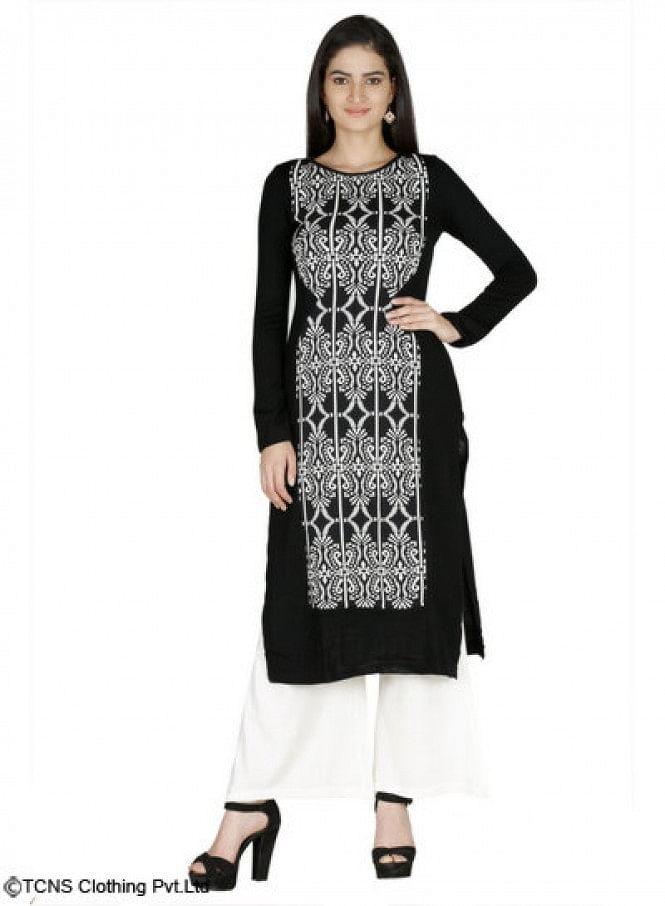 Black Full Sleeve kurta