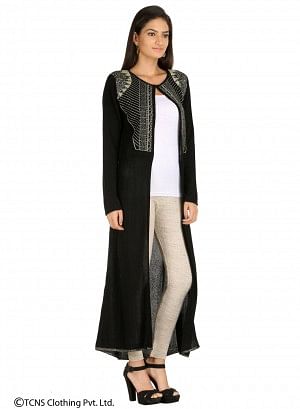 Black Long Cardigan