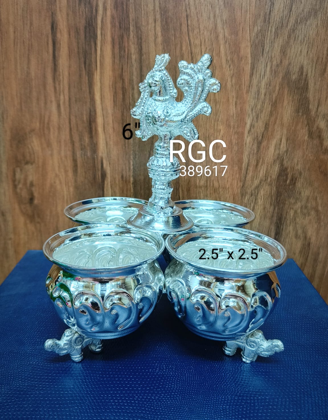 RGC German Silver 4 bowls Panchapala