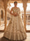 Beige Georgette With Heavy Zari And Sequins Ghagra Set