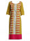 Yellow Round Neck Printed kurta