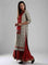 Off-White & Red Printed kurta