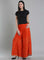 Orange Printed Culottes