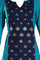 Blue Printed Round Neck kurta