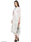 White Printed 3/4 Sleeve kurta