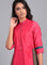 Pink Mandarin Neck French Crepe kurta