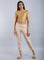 Beige Ankle-Length Trousers