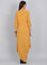 Mustard Collar Neck Solid kurta