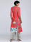 Coral Round Neck Printed kurta