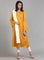 Yellow Round Neck Winter kurta