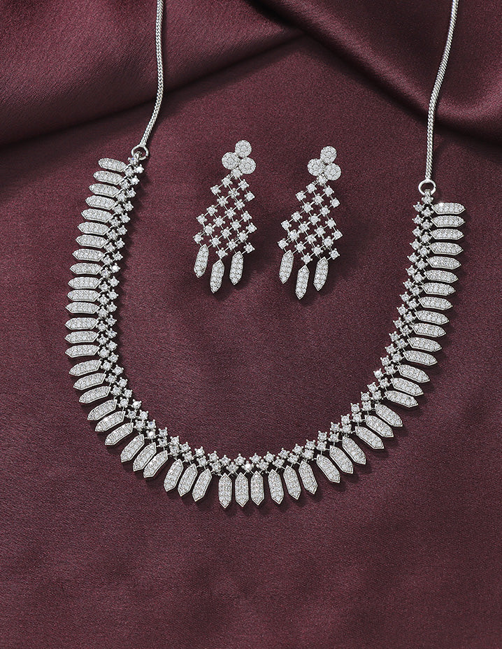 Designer Zirconia Elegance Necklace Set