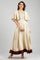 Beige Round Neck A-line kurta