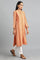 Coral Yarn-dyed kurta