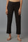 Black Solid Trousers