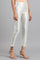 Silver Jacquard Slim Pants