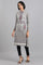 Grey Mandarin Neck Winter kurta