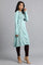 Blue Mandarin Neck Winter kurta