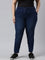 Women Solid Blue Denim Joggers