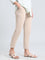 Dark Beige Cotton Stretch Kurti Pants