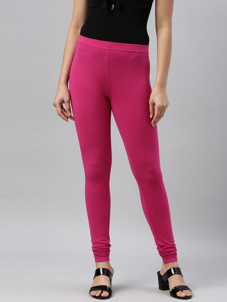 Dark Pink Paneled Contrast | Women's High Waist Yoga Leggings – OniTakai