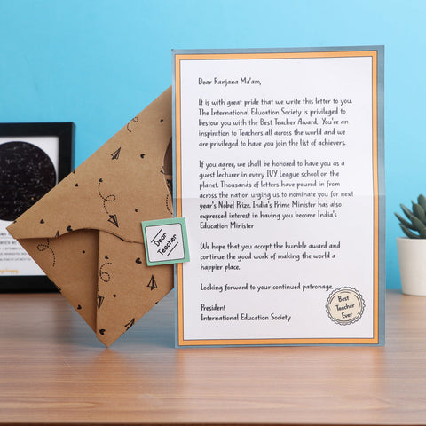 Super Teacher Letter (Set of 2)