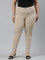 Women Solid Beige Super Stretch Jeggings