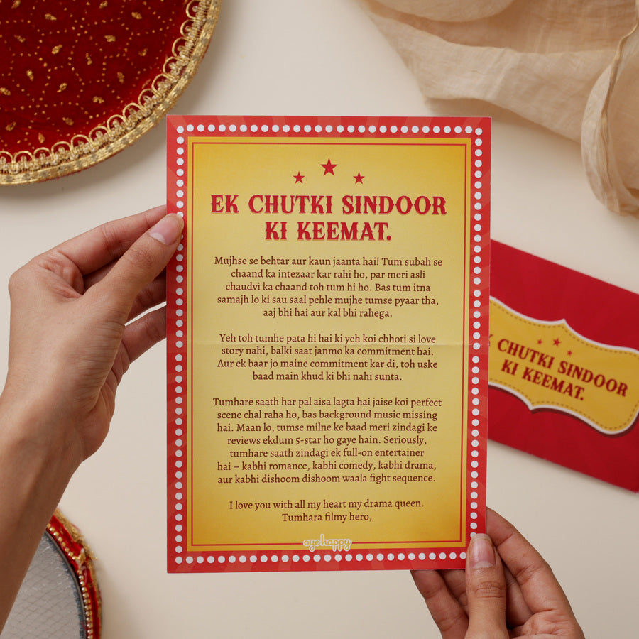 Karwa Chauth Bollywood Letter