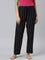 Women Black Printed Woven Viscose Lounge Pants