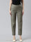 Women Olive Green Chinos Trousers