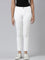 Girls Solid White Jeggings