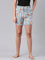 Blue Woven Viscose Printed Lounge Shorts