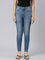 Women Solid Light Blue Mid Rise Skinny Jeans