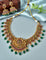 Designer Peacock Kempu Necklace Set